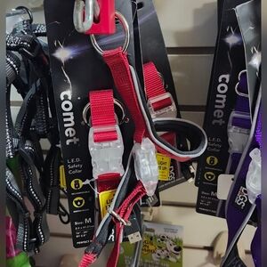 LED Rechargable Med Collars - Red